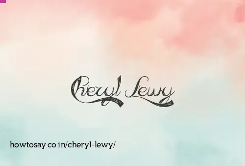 Cheryl Lewy