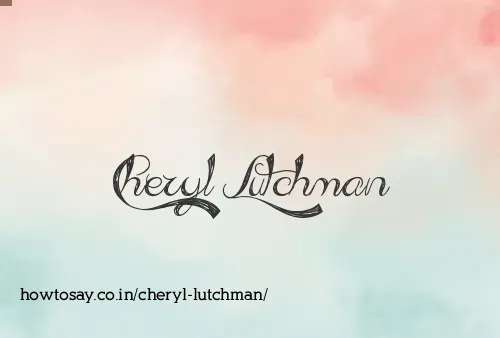 Cheryl Lutchman