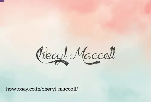 Cheryl Maccoll