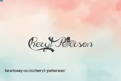 Cheryl Petterson