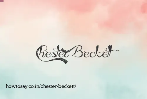 Chester Beckett