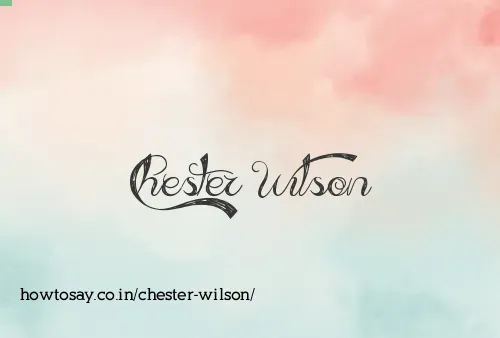 Chester Wilson