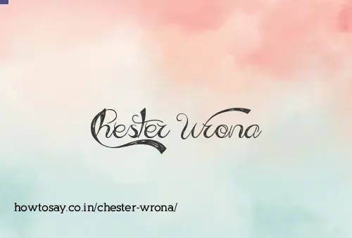 Chester Wrona