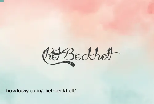 Chet Beckholt