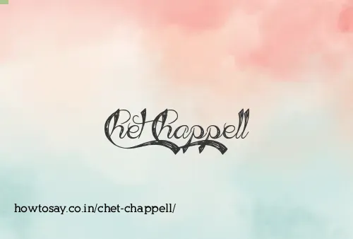 Chet Chappell