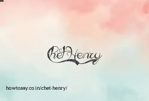 Chet Henry