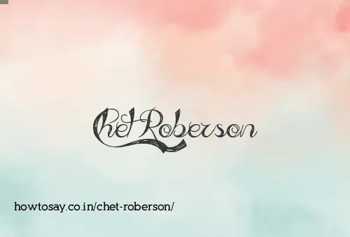 Chet Roberson