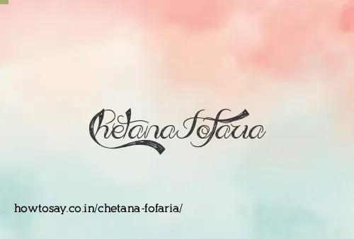Chetana Fofaria