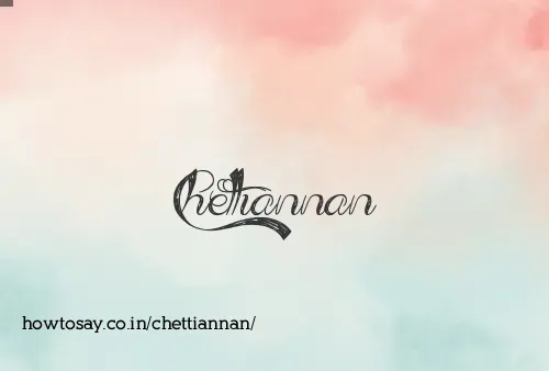 Chettiannan