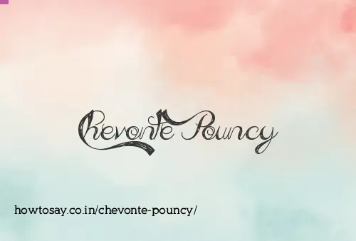 Chevonte Pouncy