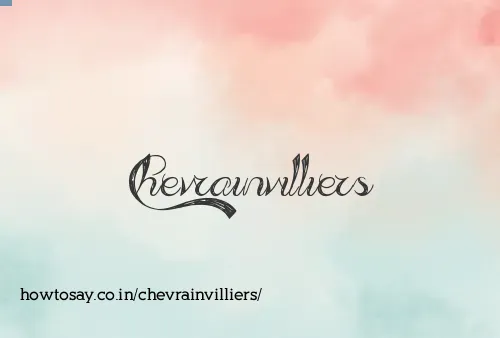 Chevrainvilliers