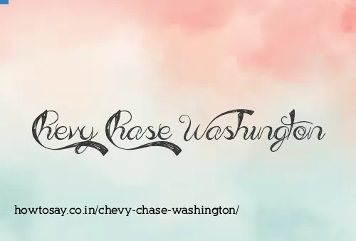 Chevy Chase Washington