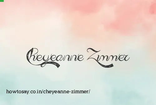 Cheyeanne Zimmer