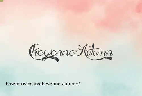 Cheyenne Autumn