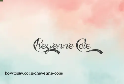 Cheyenne Cole