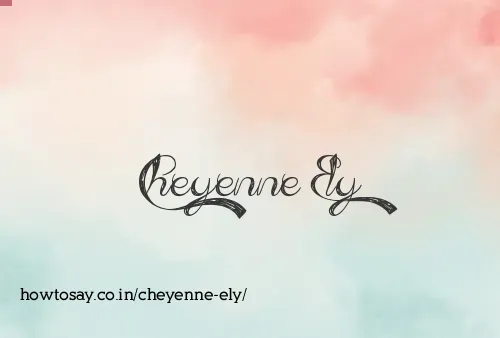 Cheyenne Ely