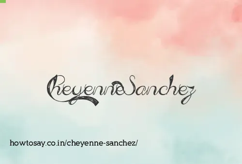 Cheyenne Sanchez