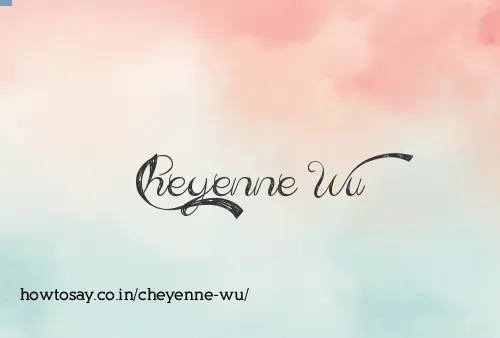 Cheyenne Wu