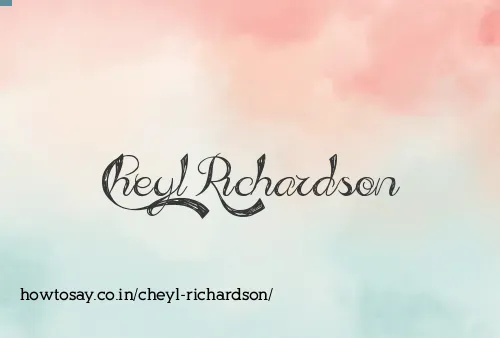 Cheyl Richardson