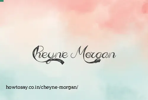 Cheyne Morgan