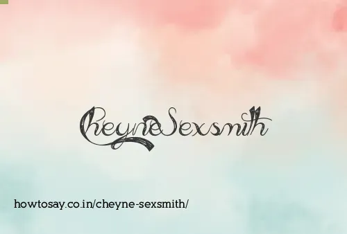 Cheyne Sexsmith