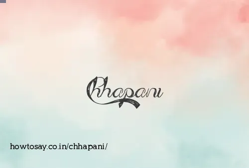 Chhapani