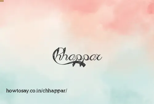 Chhappar