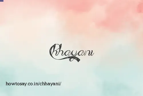Chhayani
