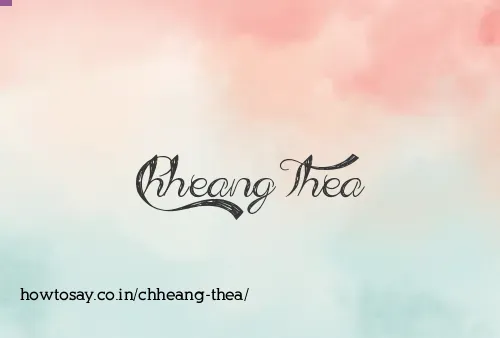 Chheang Thea