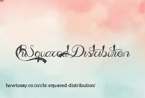 Chi Squared Distribution