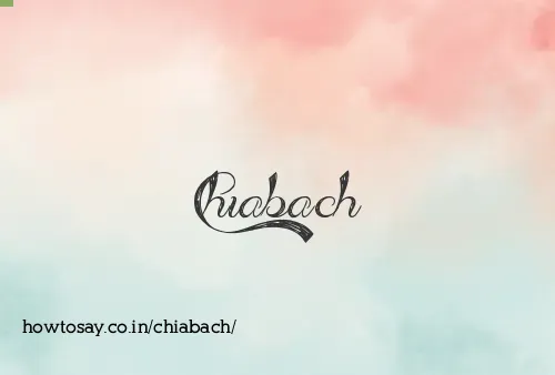 Chiabach