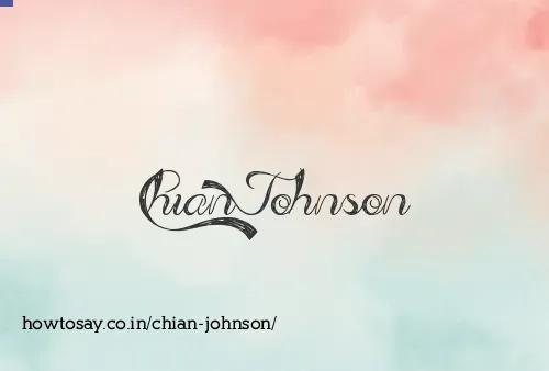 Chian Johnson