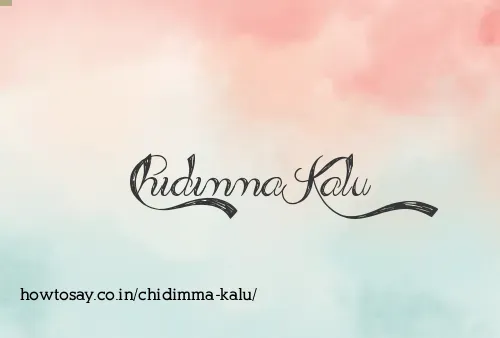 Chidimma Kalu