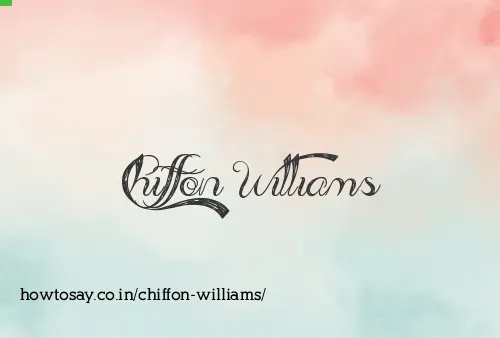 Chiffon Williams