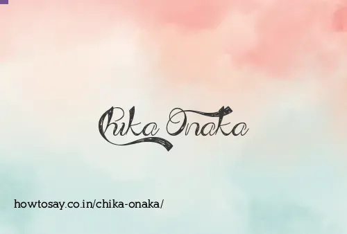 Chika Onaka