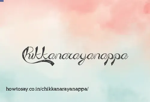 Chikkanarayanappa