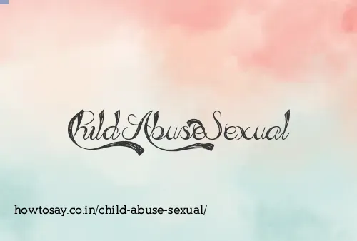 Child Abuse Sexual
