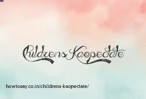 Childrens Kaopectate
