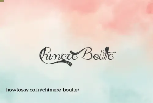 Chimere Boutte