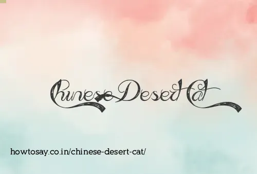Chinese Desert Cat