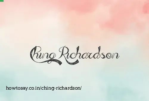 Ching Richardson