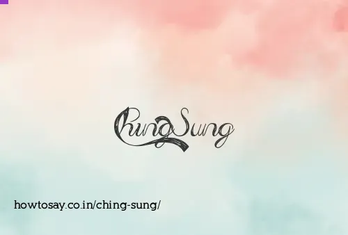 Ching Sung