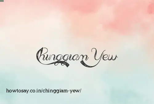 Chinggiam Yew