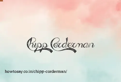 Chipp Corderman