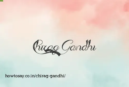 Chirag Gandhi