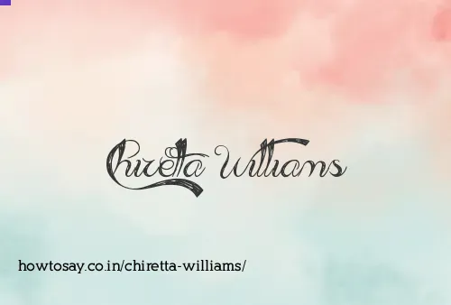 Chiretta Williams