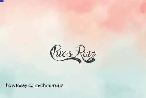 Chirs Ruiz