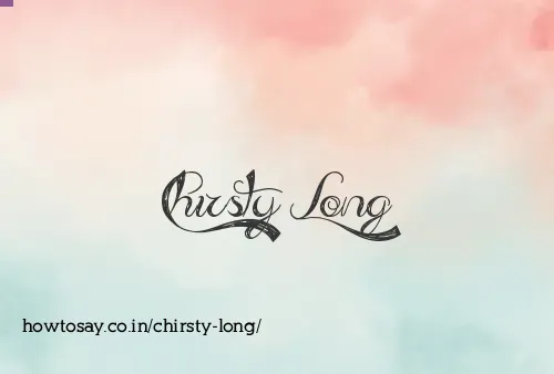Chirsty Long