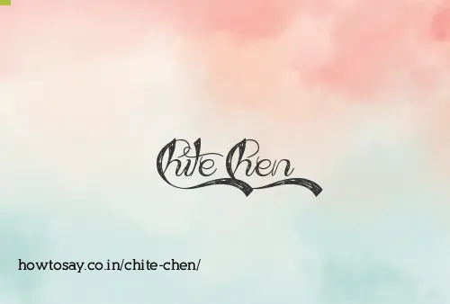 Chite Chen