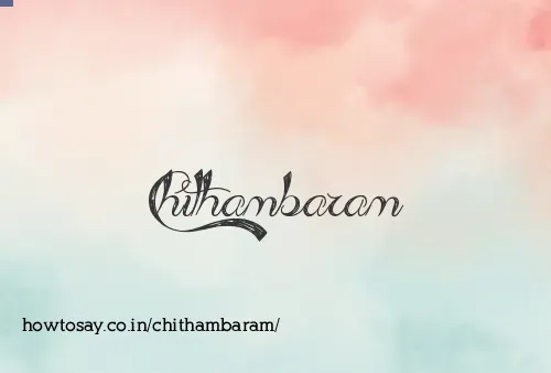 Chithambaram